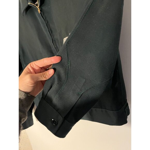 VTG LEE Cheetopa Chevrolet 60s 70s Green Service Jacket Sz 44 - Picture 3 of 9